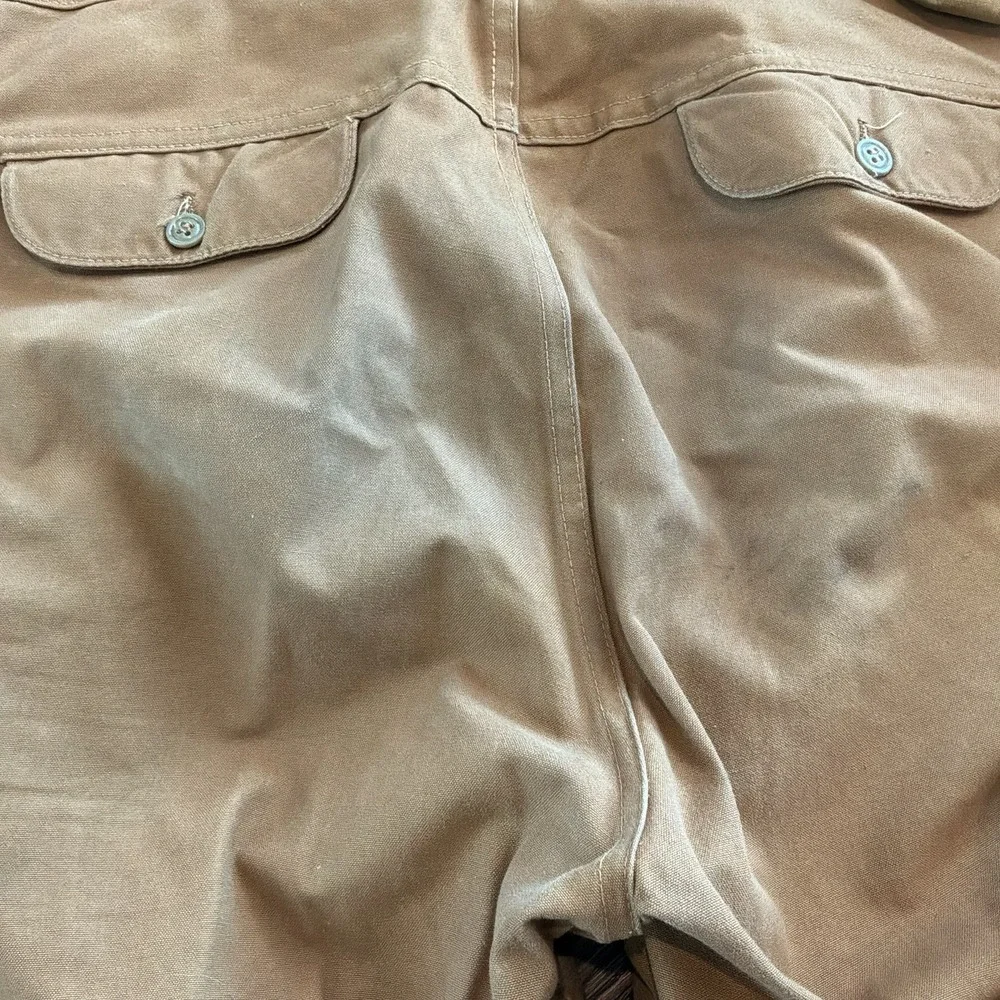 VTG LL Bean Hunting Jacket 44 Pants 38 Vest‎ L Barn Chore Game Pockets